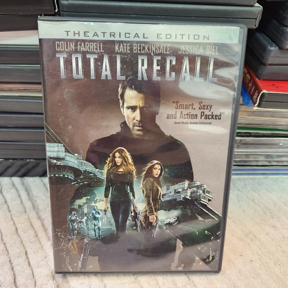 Total Recall 2012 Movie DVD Action Adventure Sci-Fi  PG-13 1h 58m Colin Farrell